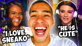 Candace Owens and Brett Cooper Flirt with SNEAKO!