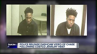 Police release dashcam video of chase following Costco jewelry heist