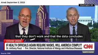 CNN calls out Dr. Anthony Fauci regarding the overwhelming mask studies that say they don't work