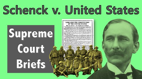When Can Speech Be Banned? | Schenck v. United States