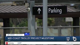 Mid-Coast Trolley Project hits major milestone in UTC