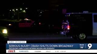 Police investigate serious-injury crash on Broadway Boulevard