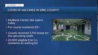 Mass vaccination site at Keybank center opens today