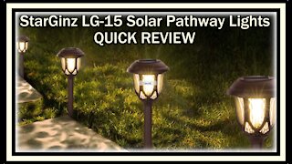 StarGinz LG-15 Solar Lights Outdoor Decorative 10 Packs Solar Pathway Lights QUICK REVIEW