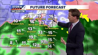 Partly cloudy skies Friday