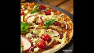 Pizza with Amaranth Crust