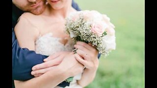 Wedding bouquet toss turns into proposal