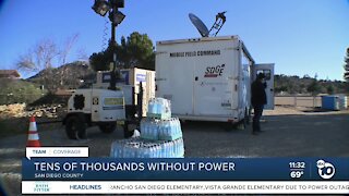 Tens of thousands without power due to SDG&E safety shutoff