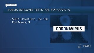 Publix employee tests positive for Covid-19