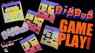 Dig Dug Arcade Game Play