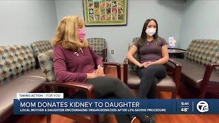 Local mother & daughter encouraging organ donation after life-saving procedure