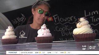 Super Bowl 55 Extra Sweet for Cupcake Food Truck Owner
