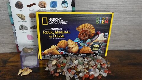 Investigate over 200 rocks and fossils with this STEM learning kit
