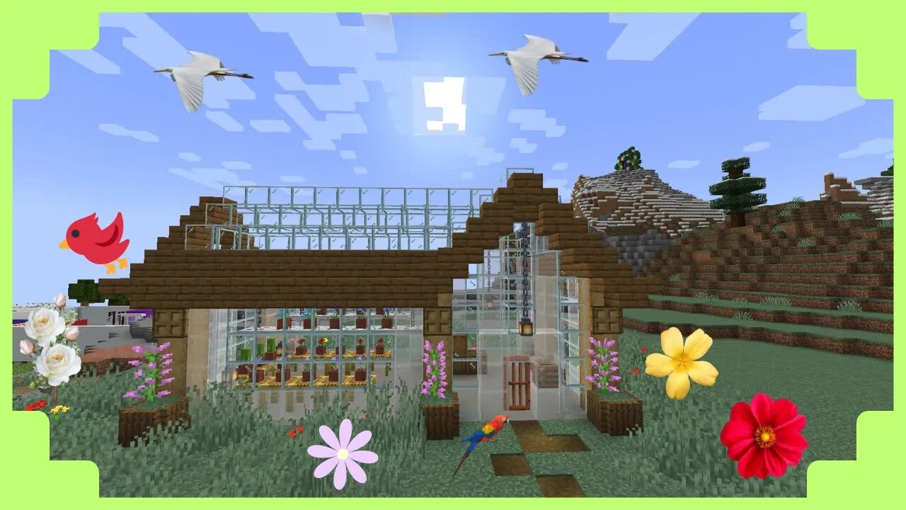 How To Build A Greenhouse Minecraft