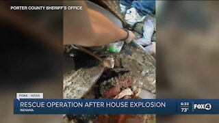 House explosion rescue