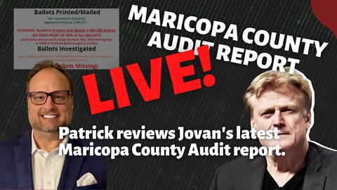 LIVE - Patrick Byrne and Jovan Hutton Pulitzer analyze more Maricopa Audit data