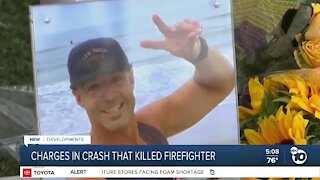 Firefighter faces charges in crash that killed fellow firefighter