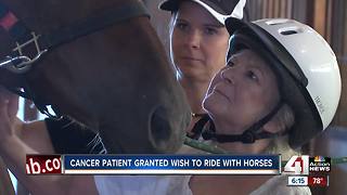 Woman battling terminal cancer spends special day at metro ranch