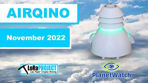 ⛏️​ Planetwatch Network AIRQino Einnahmen November 2022 💸​ Ein halbes Jahr Crypto Mining #crypto