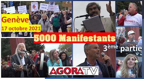 5000 manifestants à Genève le 9 octobre ! 3ème partie : les discours sur la place des Nations