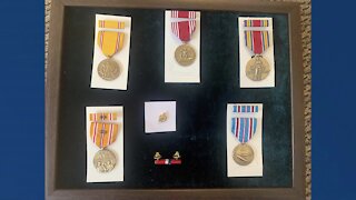 Veteran getting his medals 76 years after WWII