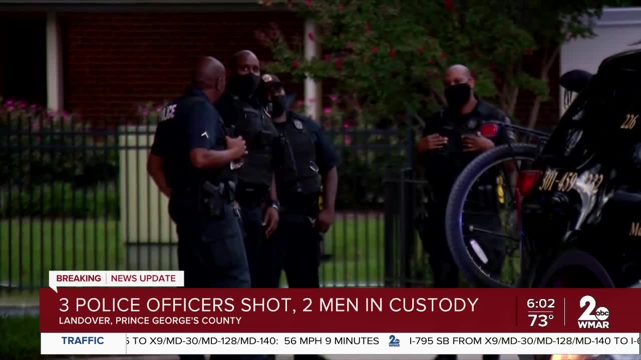 3 Police Officers Shot 2 Men In Custody 5235