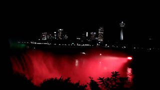 Niagara Falls Canada At Night