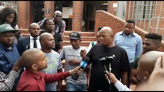 SOUTH AFRICA - Durban - Mampintsha outside Pinetown magistrates Court (Videos) (AVX)