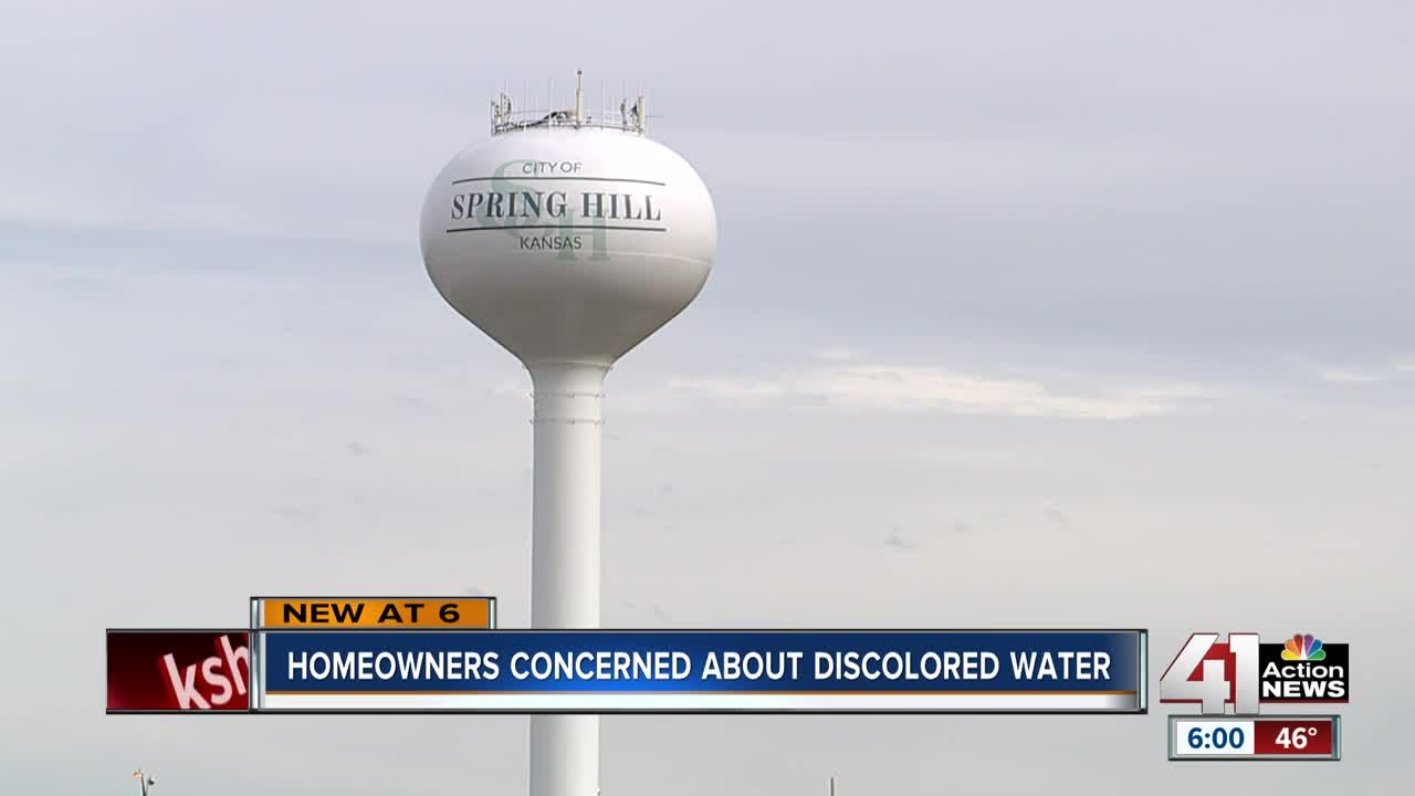 Homeowners concerned about discolored water
