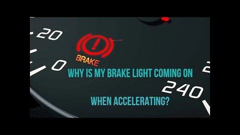 Brake light comes on or flashes when accelerating?