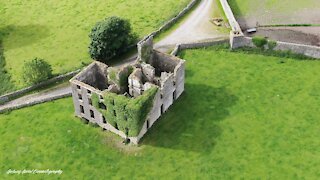 Drone footage shows 18th century Irish castle ruins