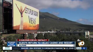 Guests return to Viejas Casino and Resort