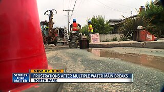 Frustrations after multiple water main breaks
