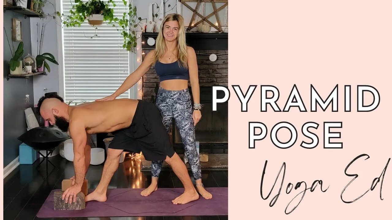 How To Do Pyramid Pose Pyramid Pose Aka Parsvottanasana Yoga Ed With Stephanie