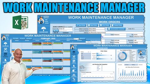How To Create A Work Maintenance Manager With Dashboard & Scheduler In Excel [Free Download]