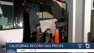 California record gas prices