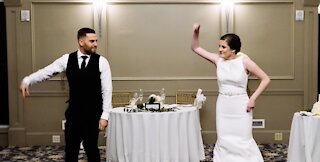 Newlyweds leave guests in awe with this first dance medley
