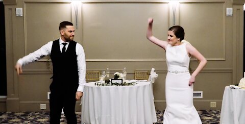 Newlyweds leave guests in awe with this first dance medley