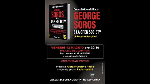 Presentazione del Libro "George Soros e la Open Society" di R. Pecchioli