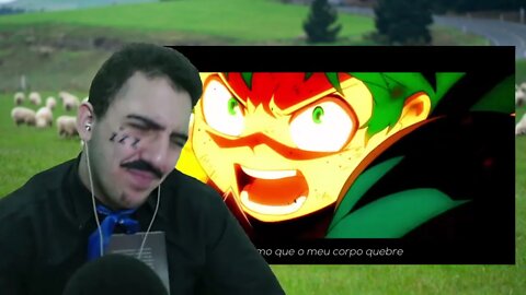 REACT - Rap - Deku vs Shigaraki (Boku no Hero) - A Paz e o Medo