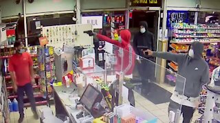 Video shows armed robbery of Denver gas station