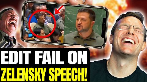 UKRAINE FAIL: Zelenskyy Tries To Edit Speech to NOT Show Empty Room | Makes Massive Mistake 😂