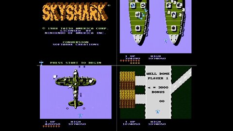 Nintendo Entertainment System (NES) :: Sky Shark :: Credits + Walkthrough