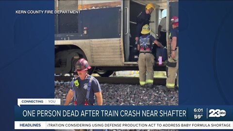 One person dead after train crash near Shafter
