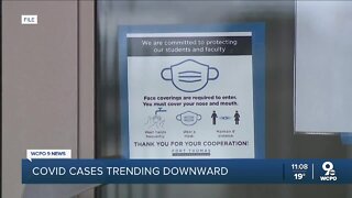 COVID cases trending downward in the Tri-State