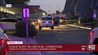 Young boy in critical condition after shooting at Phoenix apartment complex