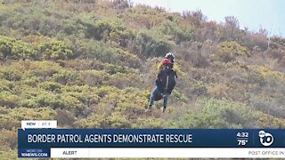 Border Patrol demonstrates rescue