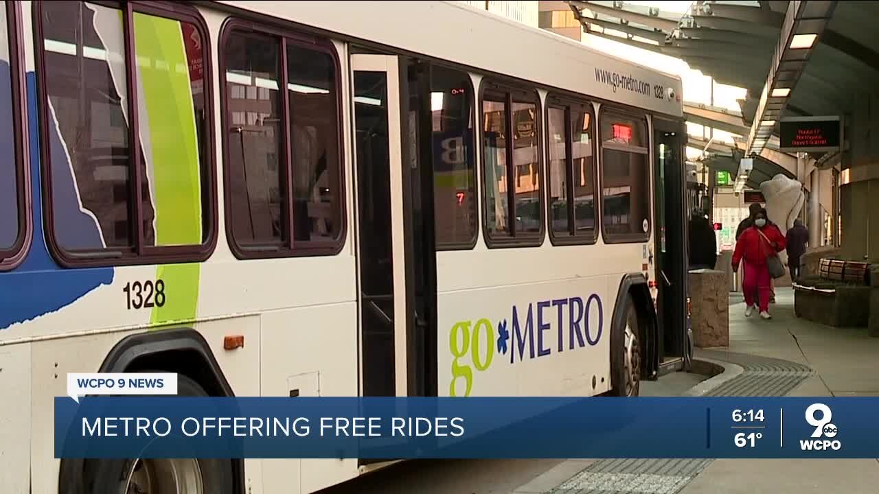 free travel on metro