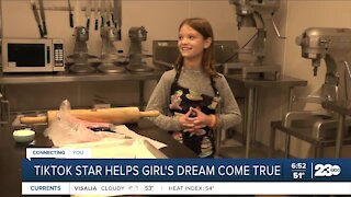 Tiktok star helps girl's dream come true