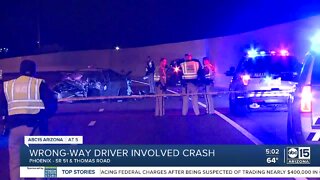 Wrong-way driver involved crash